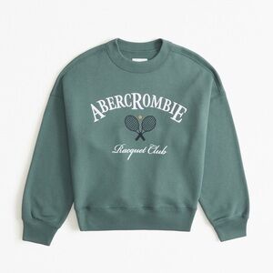 Abercrombie & Fitch Green Vintage Crewneck Sweater